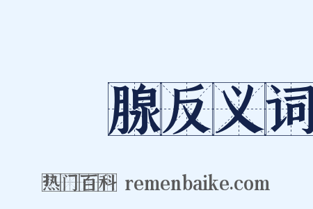攝護腺反义词是什么意思的图片